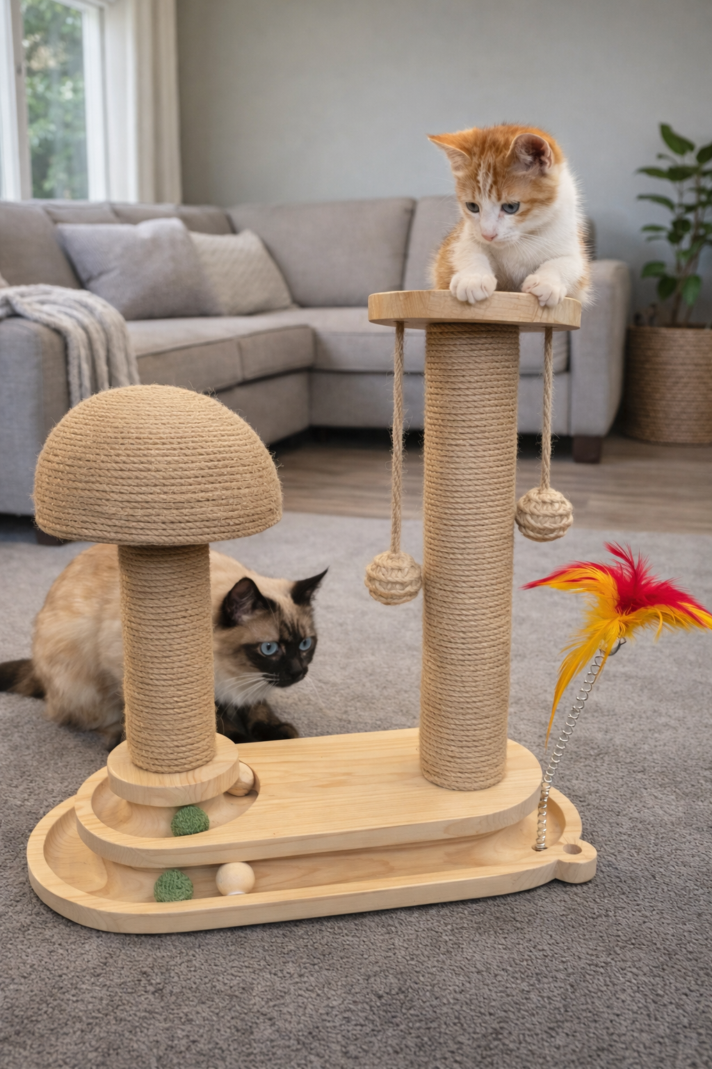 PurrTracks in modern living room setting