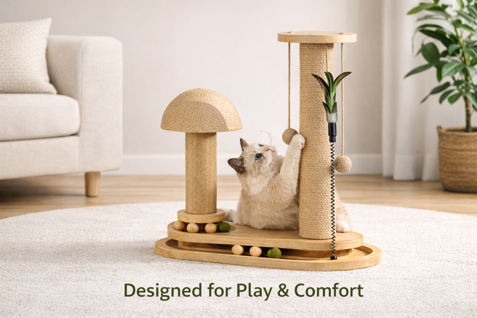 PurrTracks in modern living room setting
